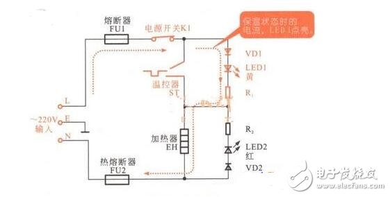 飲水機電路圖工作原理及電路圖分析