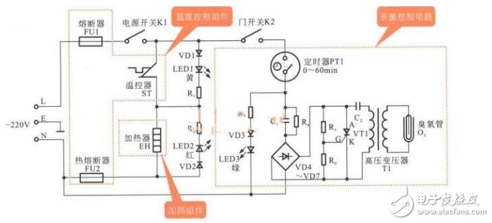 飲水機電路圖工作原理及電路圖分析
