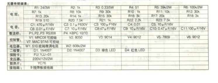 直流電機調速器電路圖