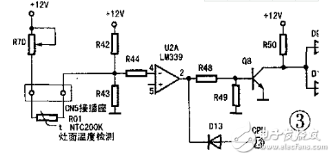 电磁炉温度检测电路图大全（高频/IGBT/传感器温度检测电路详解）