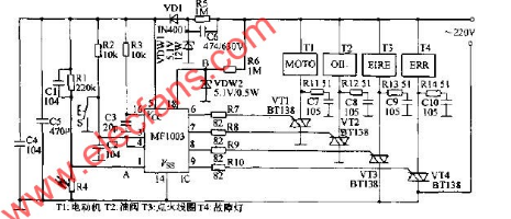 燃烧机点火控制电路