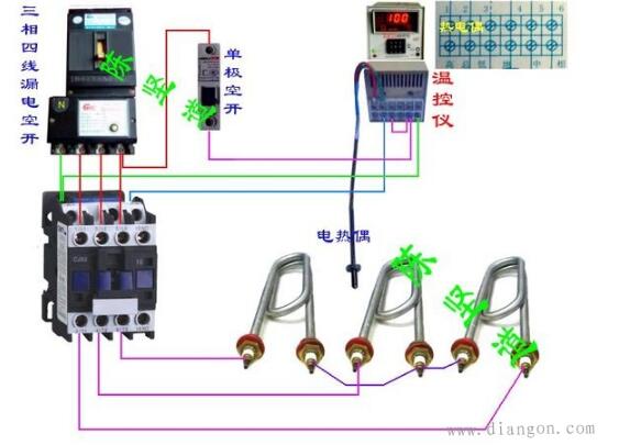 温度控制器接线方法_温度控制器接线图