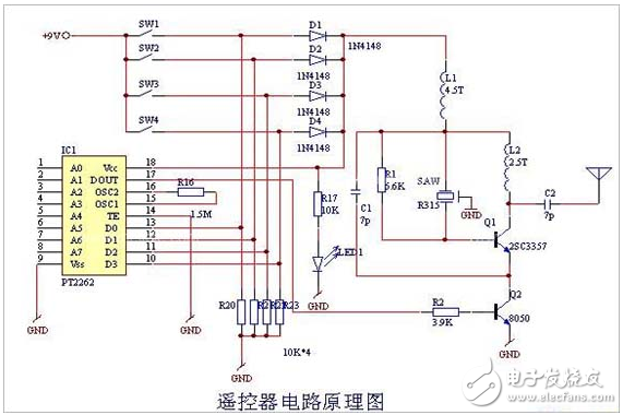 无线遥控开关电路图大全(六款电路图介绍）