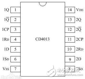 基於cd4013單鍵觸發檯燈的設計