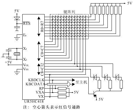 普通键盘电路原理图