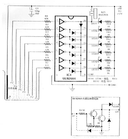 水位检测报警电路