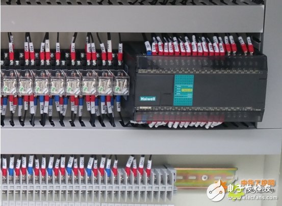 海为C60S2R系列PLC，在传送带中实现速度高速与低速同步控制设计方案