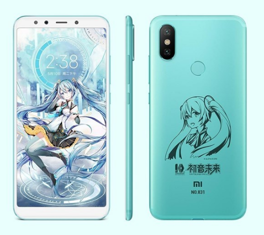 小米628新品：初音未来版的小米6X，搭载了高通骁龙660 AIE处理器