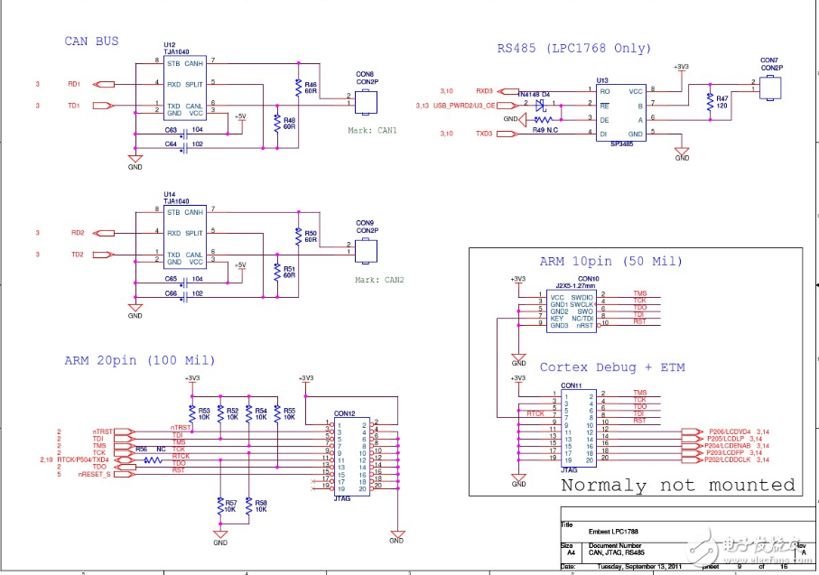 lpc1788开发板原理图