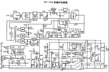 美的电磁炉电路图大全（六款美的电磁炉电路设计原理图详解）