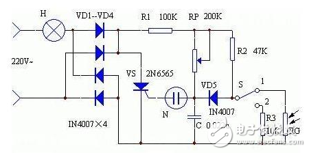 光敏电阻光控灯电路图大全（太阳能/晶闸管/光控开关）